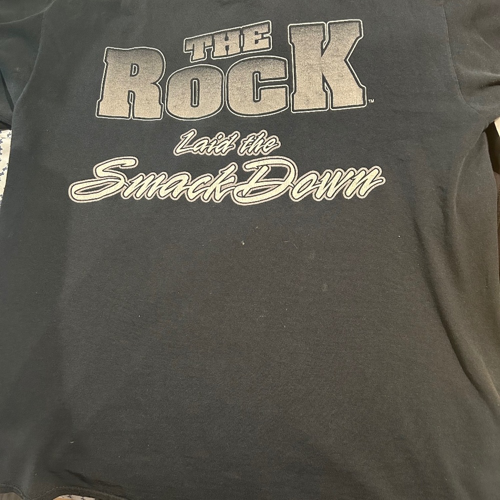 Rare Vintage WWF "The Rock" T-Shirt - Authentic Wrestling Memorabilia